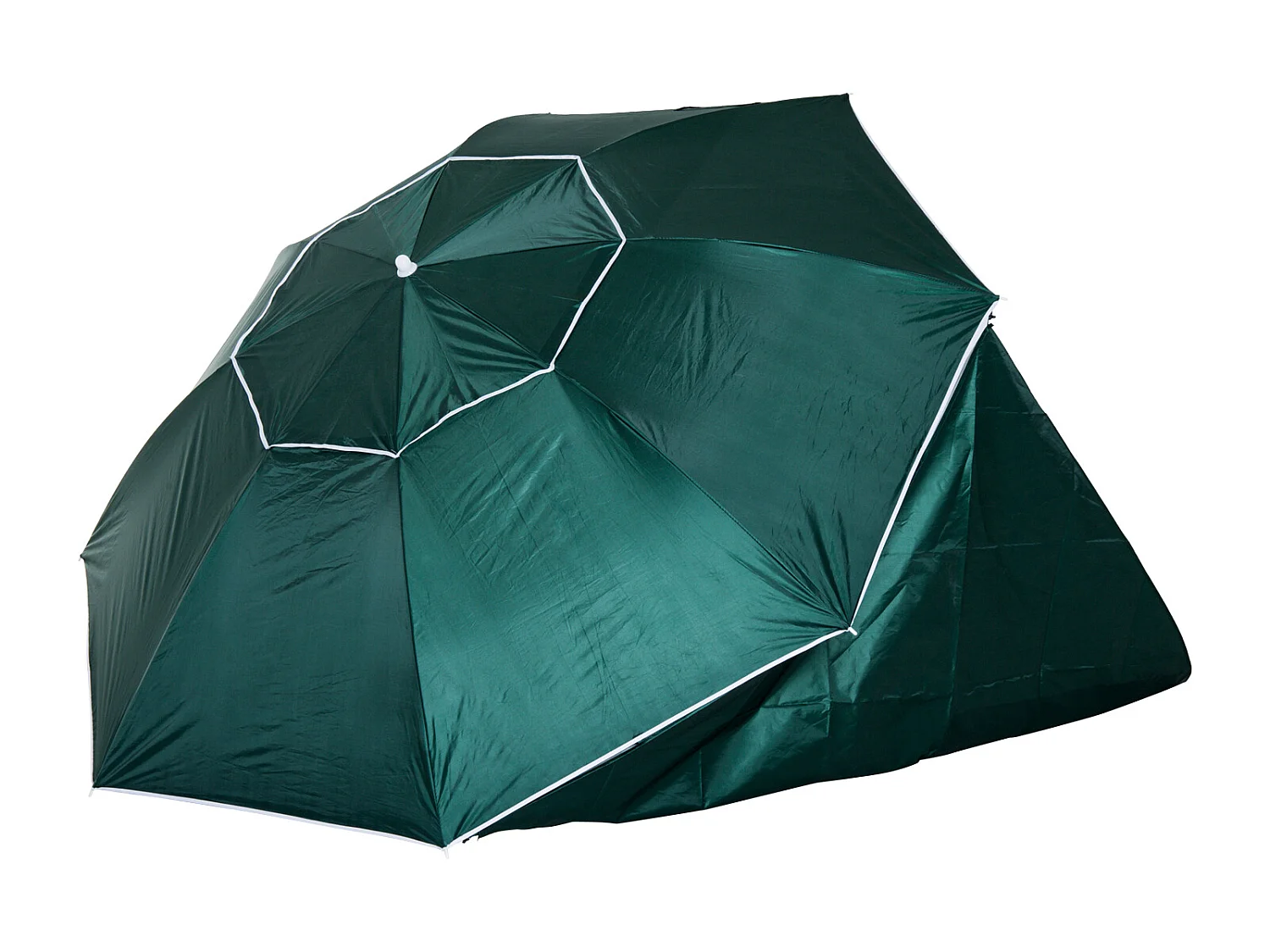 Parasol abri solaire ?2,1 x 2,22H cm protection UPF 50 +  sac transport fourni vert foncé