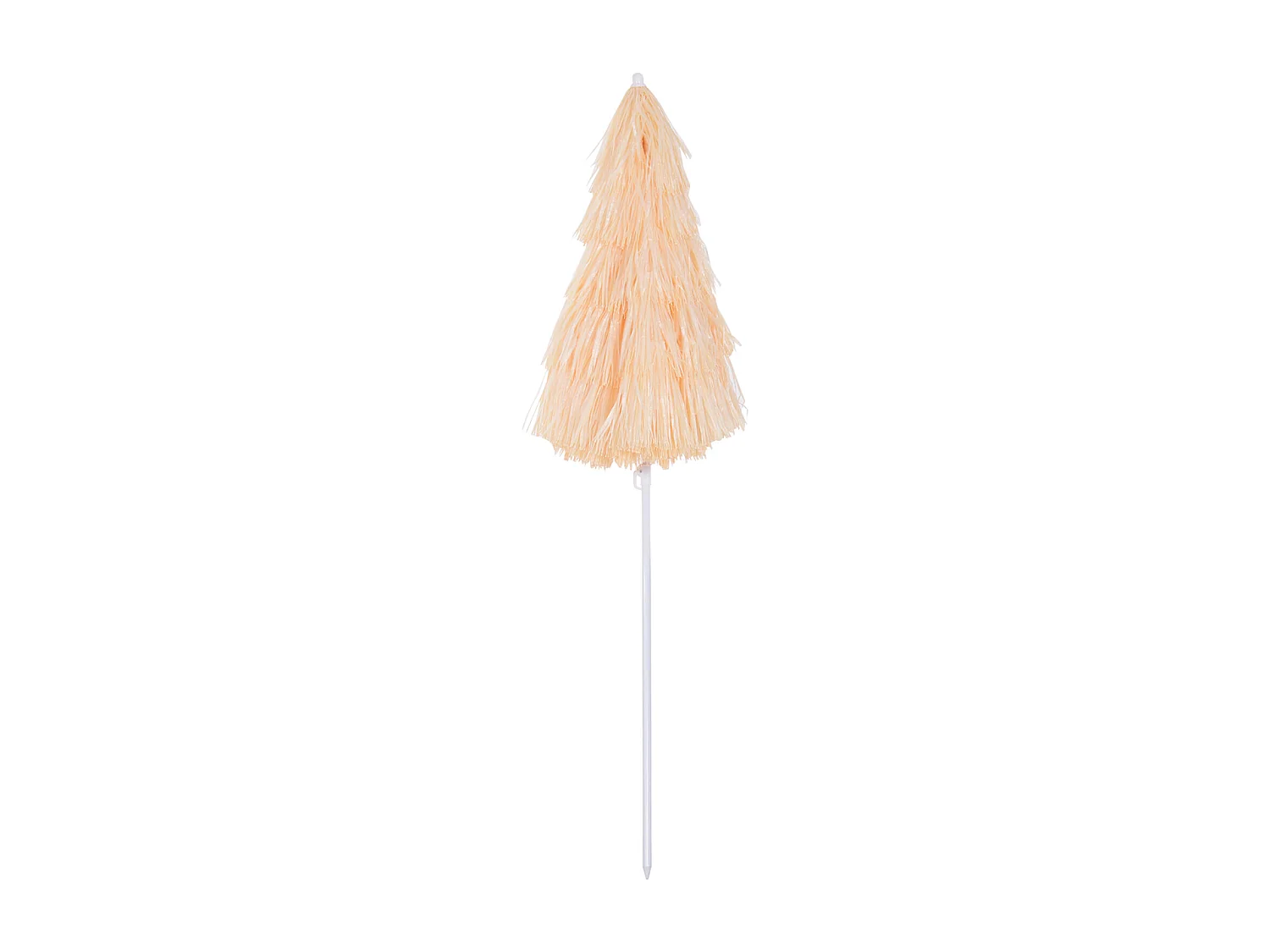 Parasol de plage jardin design hawai 160 cm raphia artificiel beige