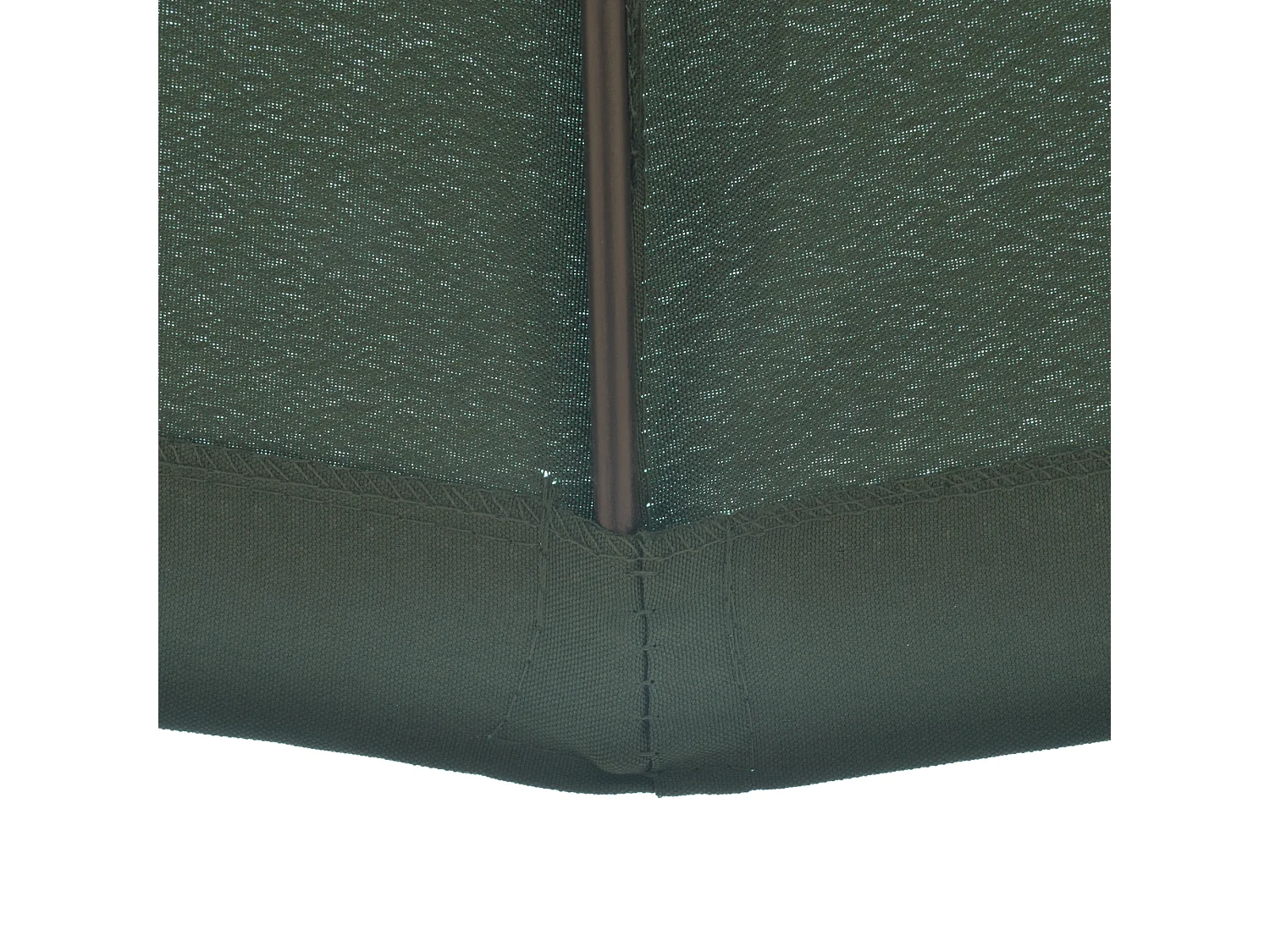 Parasol inclinable rond avec manivelle métal fibre de verre Ø 2,55 m polyester haute densité vert