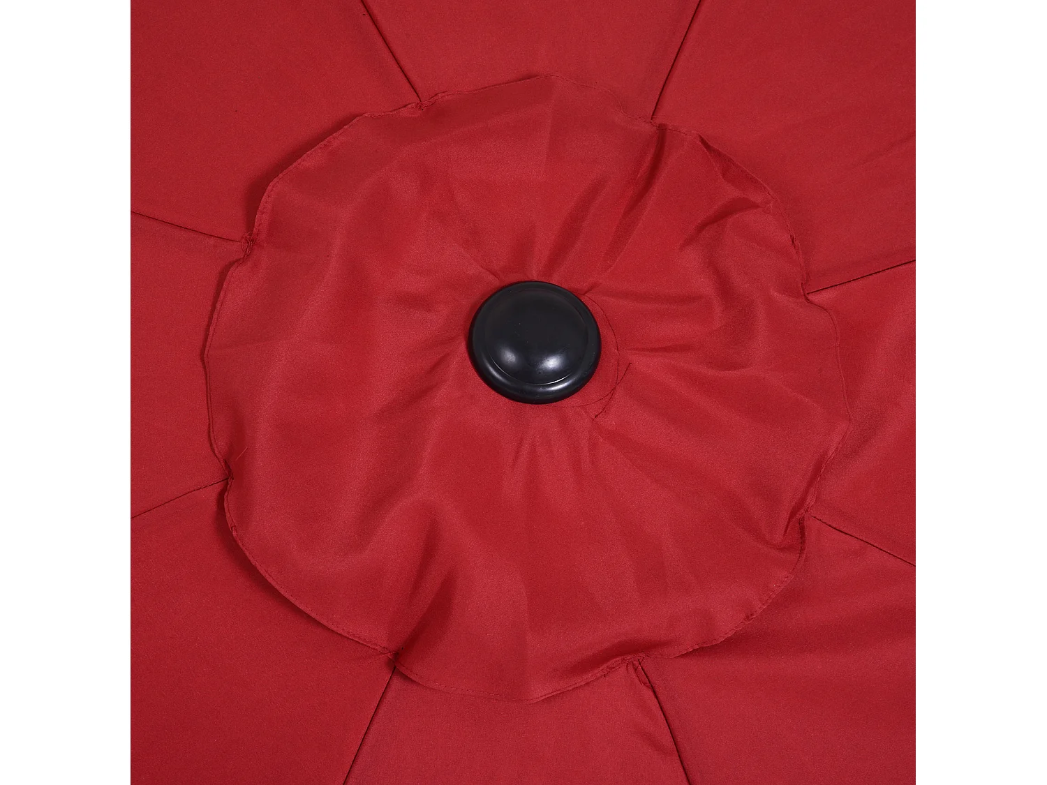 Parasol inclinable aluminium fibre de verre polyester diamètre 2,65 m coloris rouge