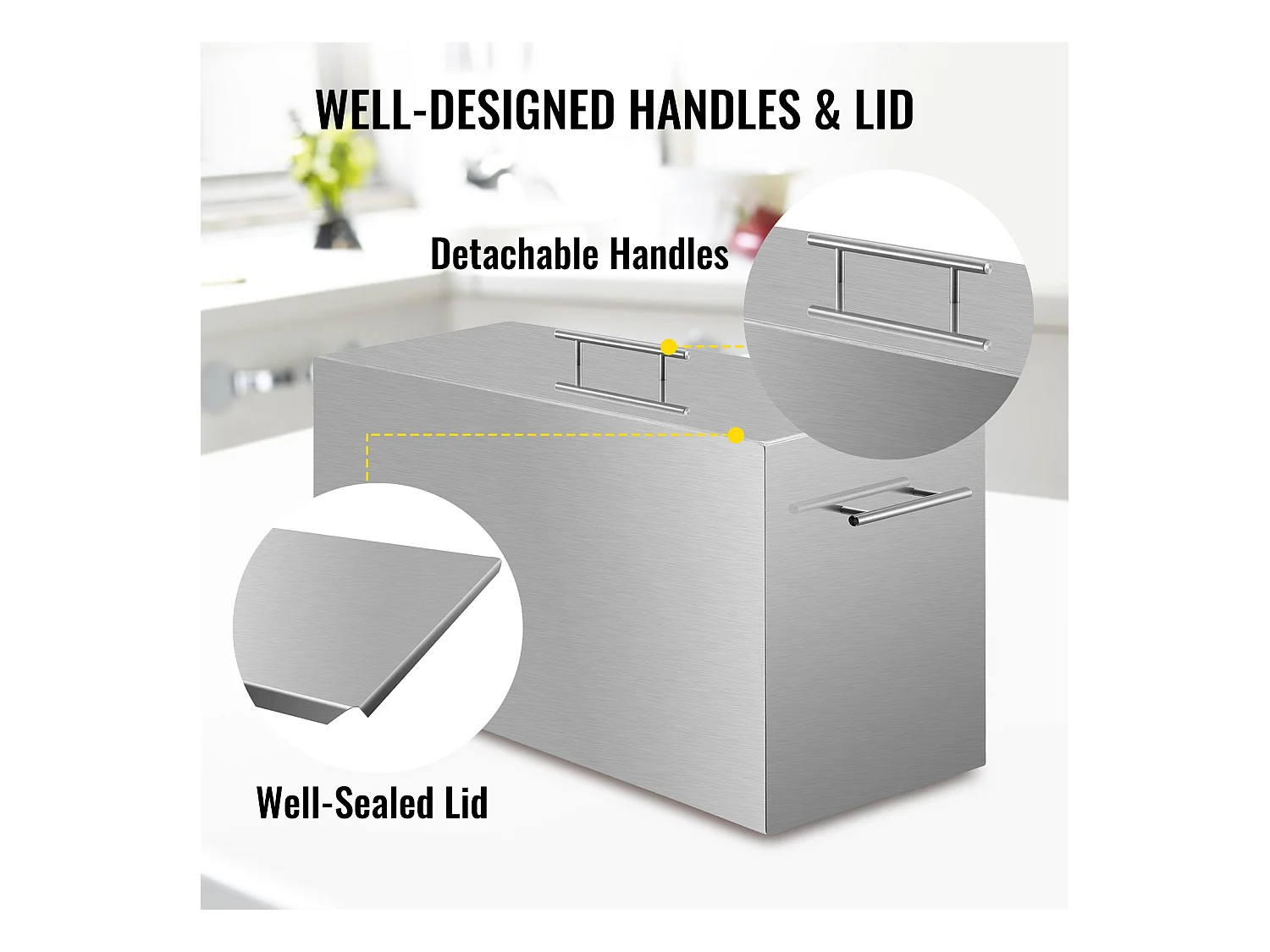 Doppelkessel, SucceBuy 15-Liter-Edelstahl-Doppelkessel mit Ständer