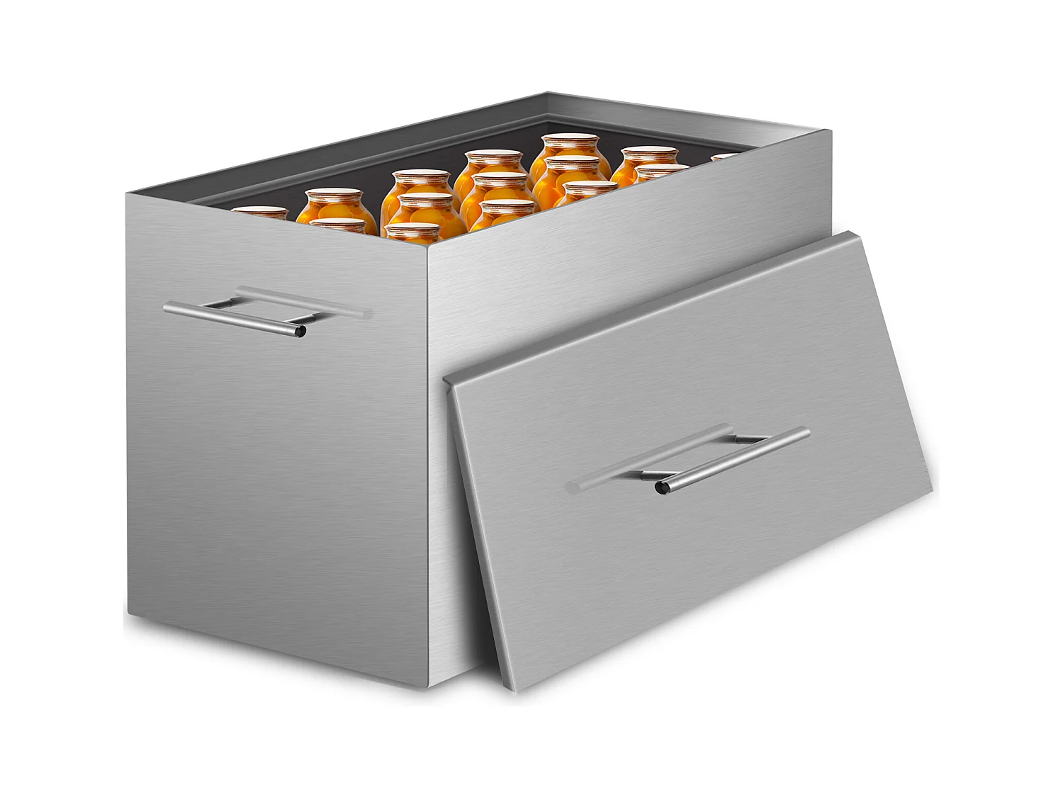 Doppelkessel, SucceBuy 15-Liter-Edelstahl-Doppelkessel mit Ständer