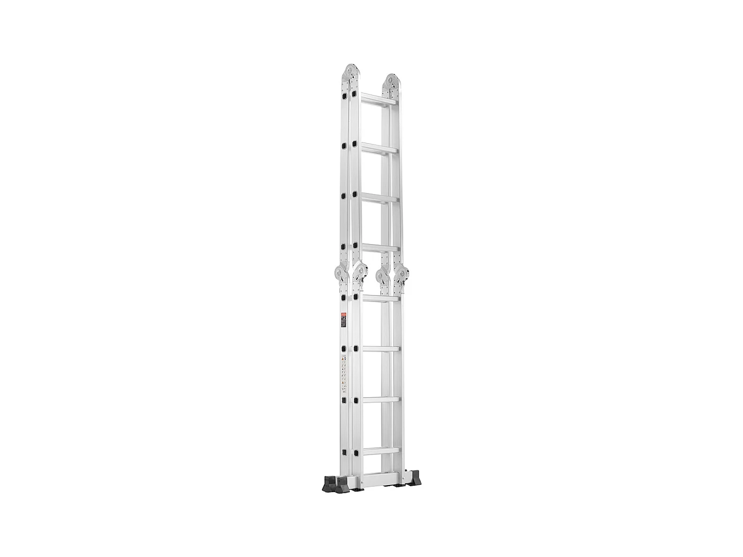 7-in-1 Multifunctionele Klapladder SucceBuy, 4 Treden, Hoogte 4,6 m