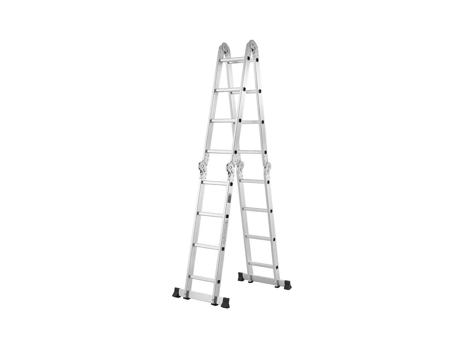 7-in-1 Multifunctionele Klapladder SucceBuy, 4 Treden, Hoogte 4,6 m