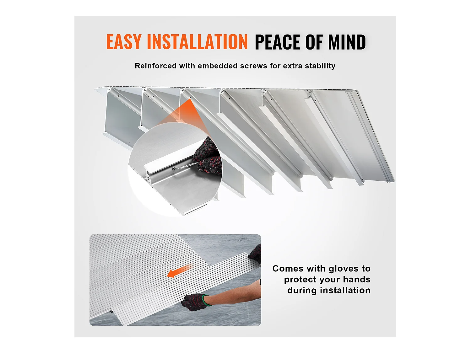 Rampe de Seuil en Aluminium SucceBuy, élévation de 15.24cm, 363kg pour Fauteuils Roulants, Scooters