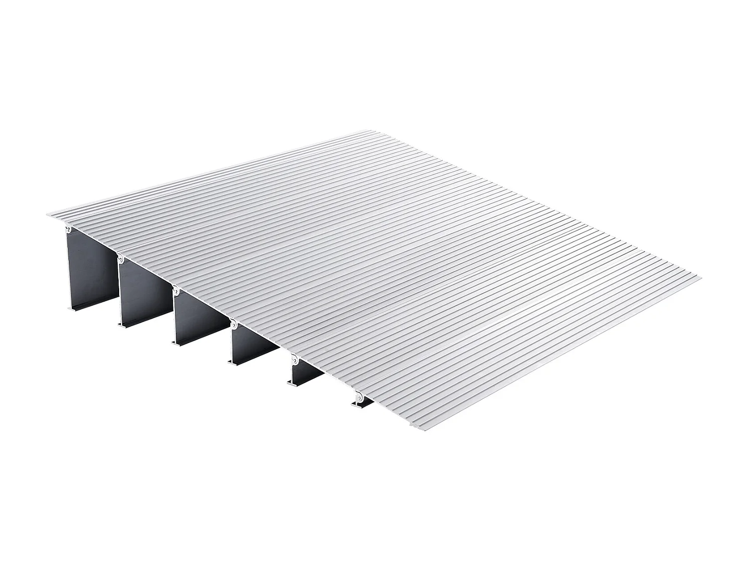 Rampe de Seuil en Aluminium SucceBuy, élévation de 15.24cm, 363kg pour Fauteuils Roulants, Scooters