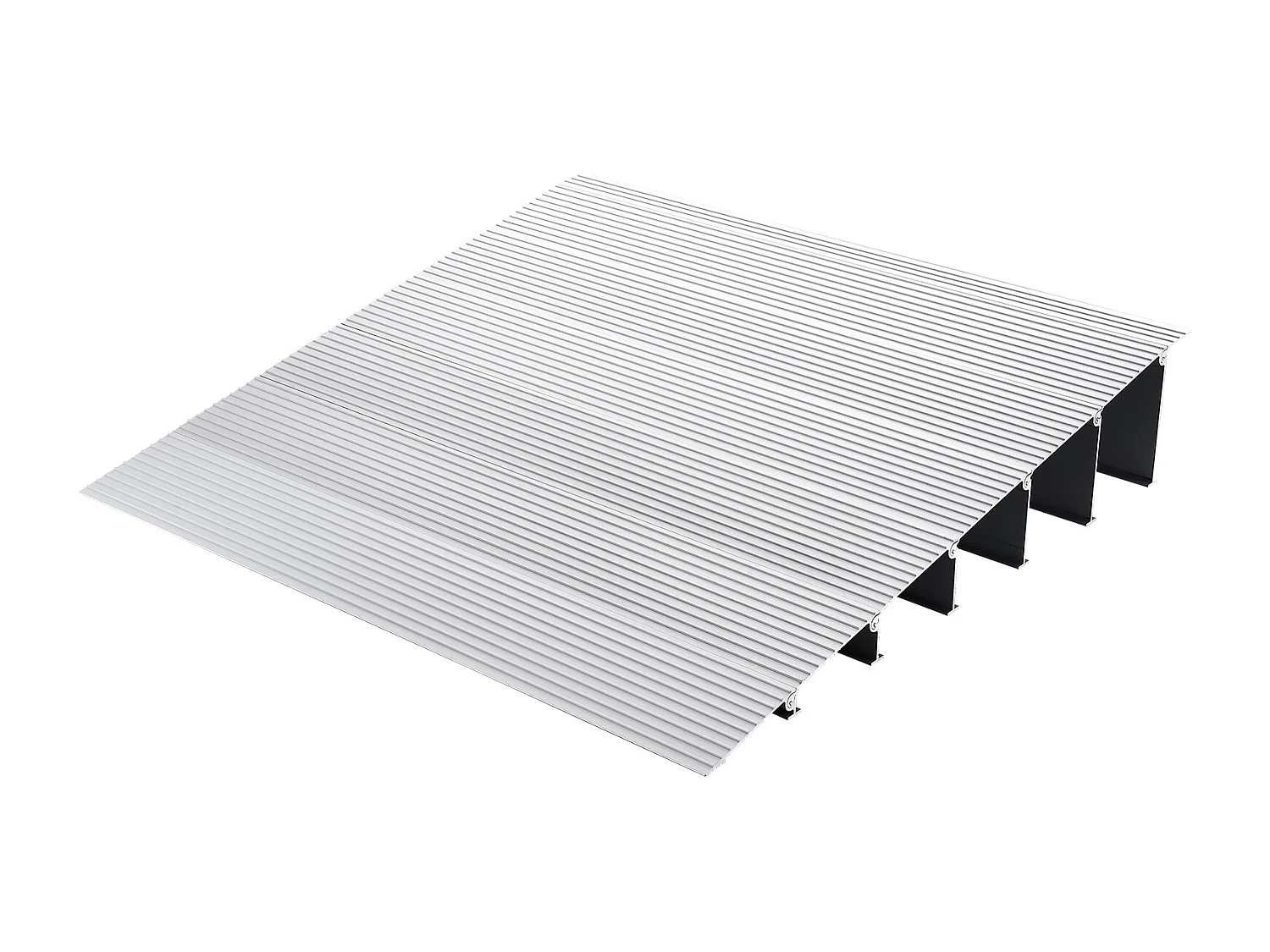 Rampe de Seuil en Aluminium SucceBuy, élévation de 15.24cm, 363kg pour Fauteuils Roulants, Scooters