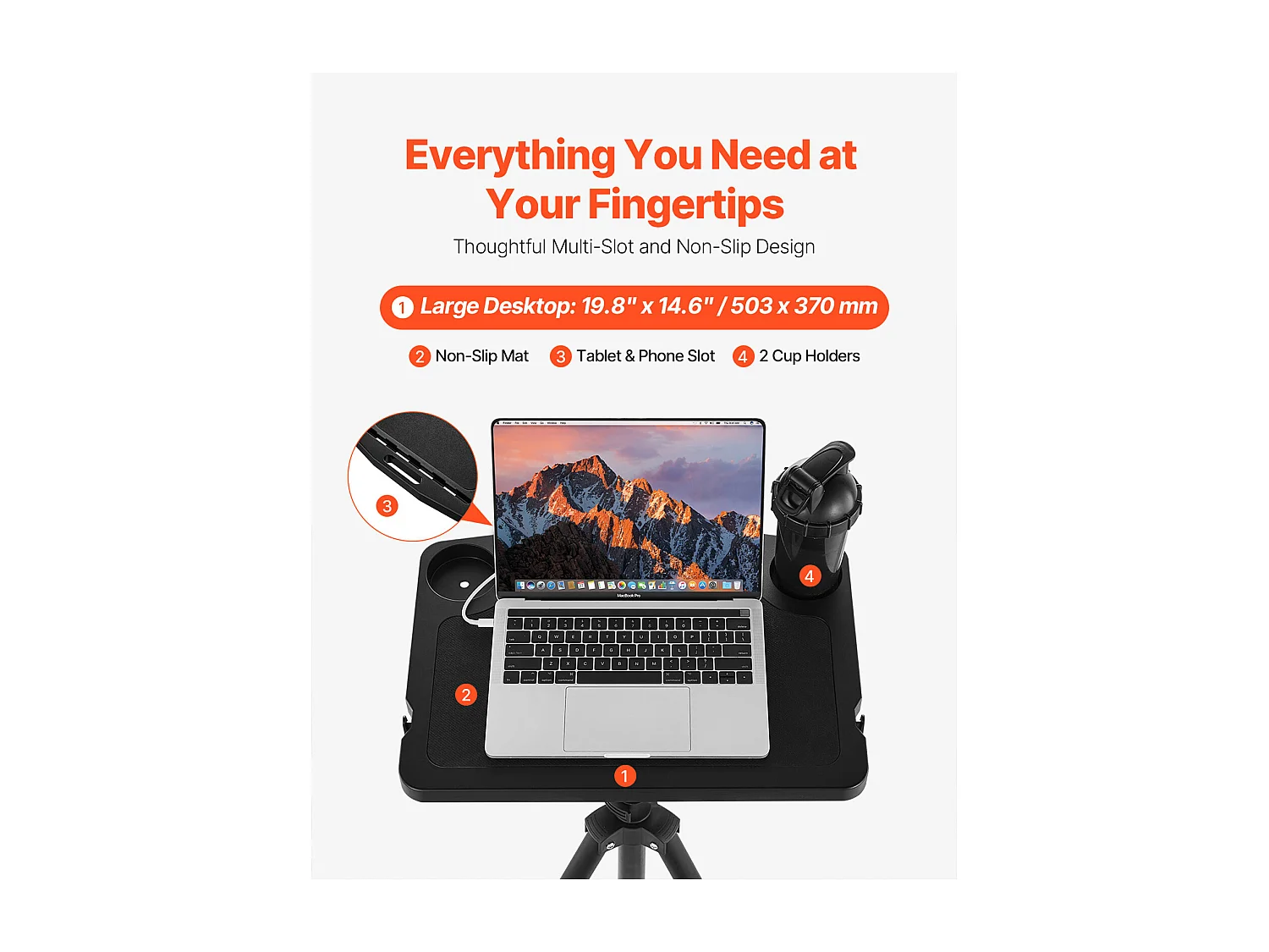 Stationair Fietsbureau SucceBuy Stationair Fietsbureau, Verstelbaar Fitnessbureau voor Hometrainers met Driehoekige Beugel