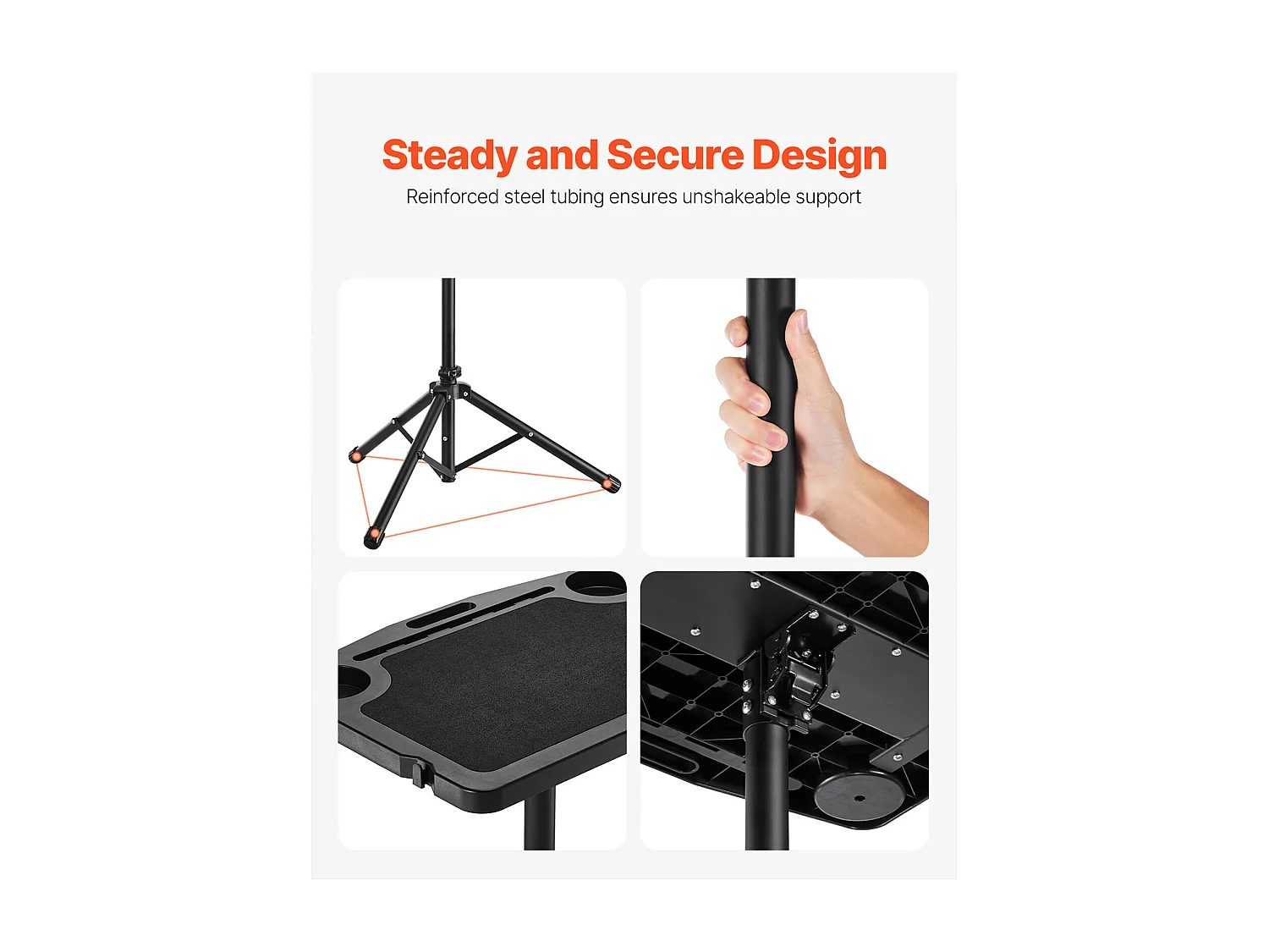 Stationair Fietsbureau SucceBuy Stationair Fietsbureau, Verstelbaar Fitnessbureau voor Hometrainers met Driehoekige Beugel