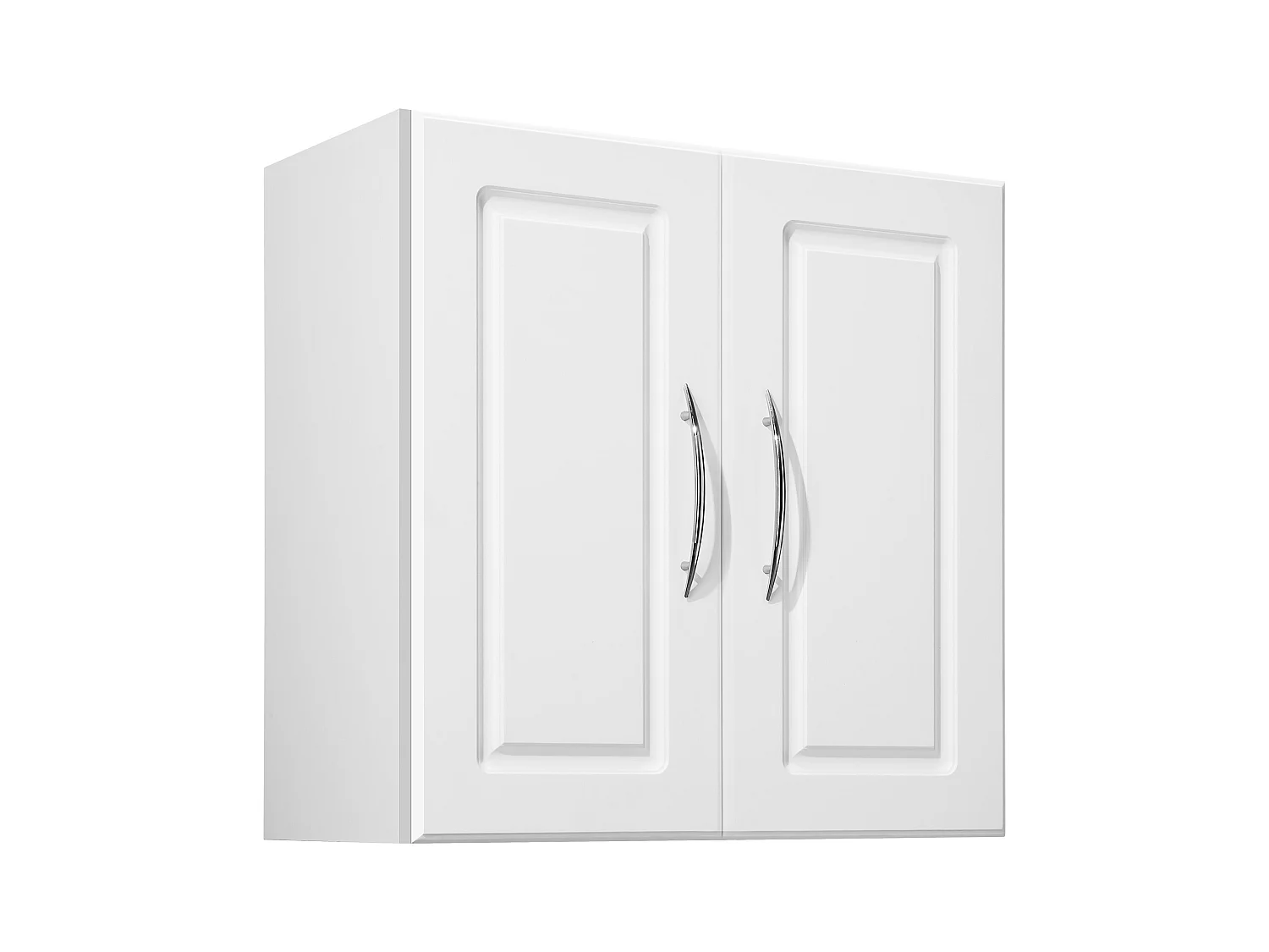 Armoire Murale SucceBuy Armoire Murale de Rangement pour Buanderie 60 cm avec 2 Portes, Couleur Blanche