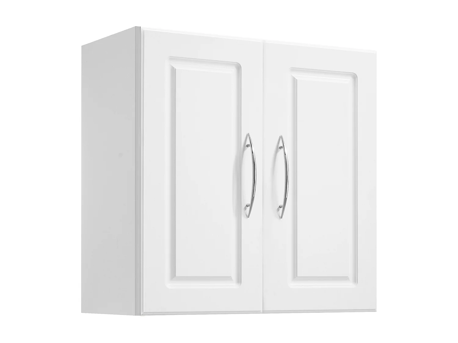 Szafka Ścienna SucceBuy 60 cm Szafka Ścienna do Przechowywania Prania z 2 Drzwiami, Biała