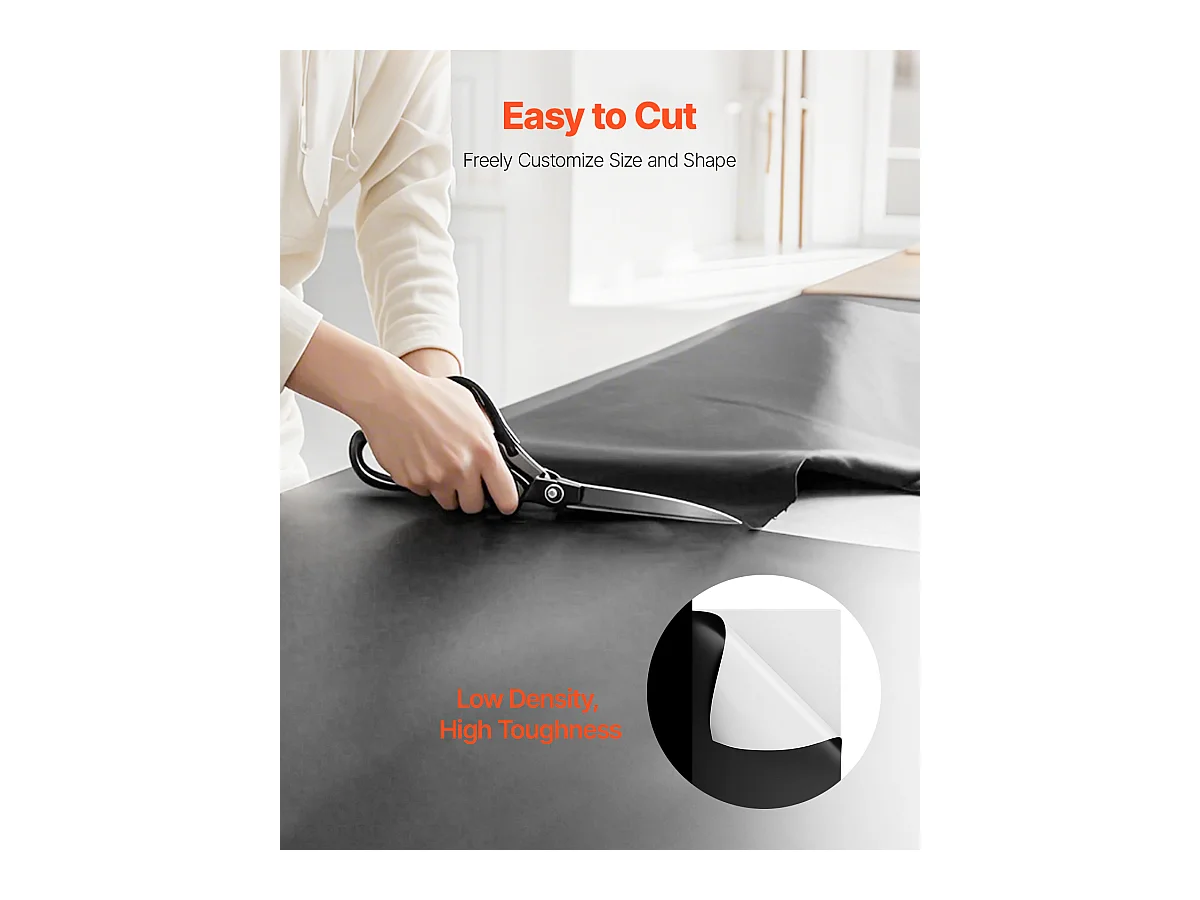 Lona de Plástico Resistente SucceBuy Rollo de Película de Plástico de 0,25 mm, 305 x 1981 cm, Película Blanca y Negra de Alta Resistencia