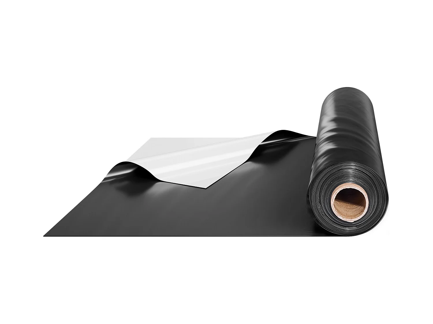 Lona de Plástico Resistente SucceBuy Rollo de Película de Plástico de 0,25 mm, 305 x 1981 cm, Película Blanca y Negra de Alta Resistencia