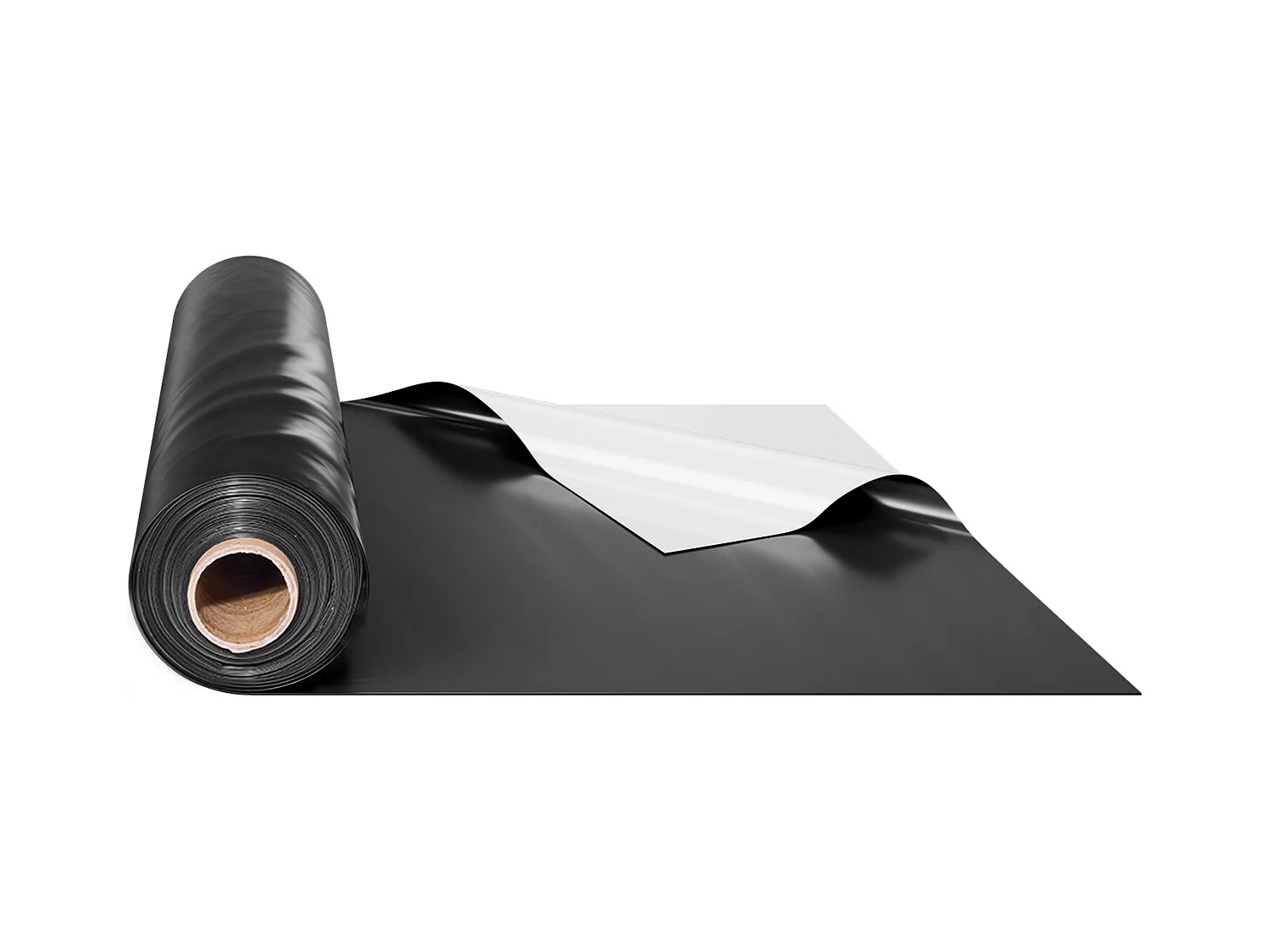 Lona de Plástico Resistente SucceBuy Rollo de Película de Plástico de 0,25 mm, 305 x 1981 cm, Película Blanca y Negra de Alta Resistencia