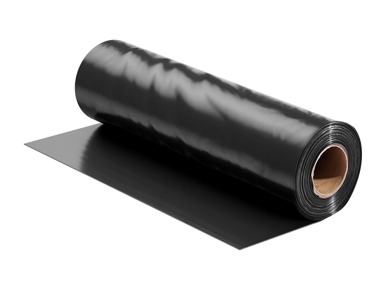 Zwaar Kunststof Zeildoek SucceBuy 0,25 mm Plastic Folie op Rol, 305 x 1981 cm, Zwaar Zwart-Wit Folie