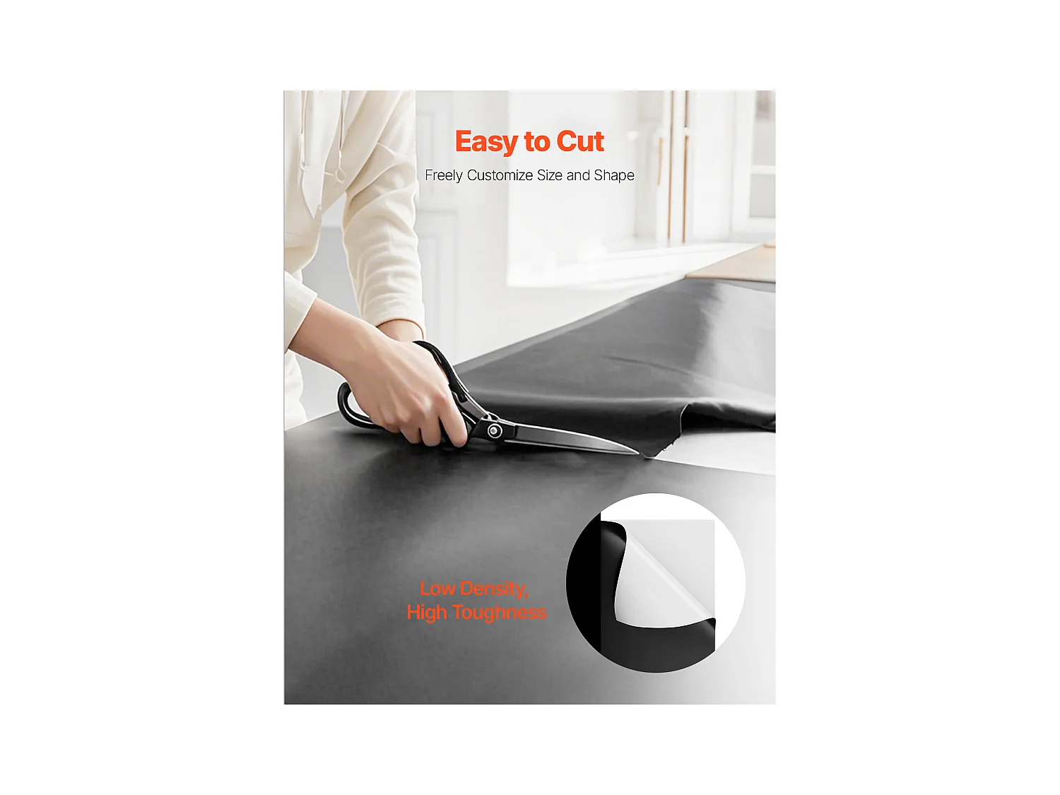 Bâche Plastique Robuste SucceBuy Rouleau de Film Plastique 0.35 mm, 305 x 3048 cm, Film Robuste, Côtés Noir et Blanc