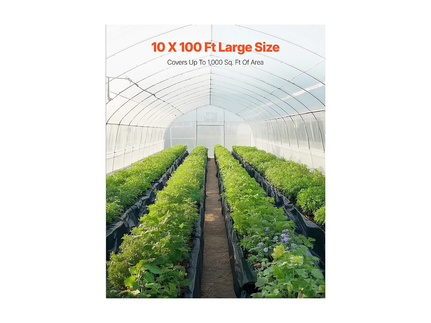 Zwaar Kunststof Zeildoek SucceBuy 0,35 mm Plastic Folie op Rol, 305 x 3048 cm, Zwaar Folie, Zwart-Wit Zijkanten