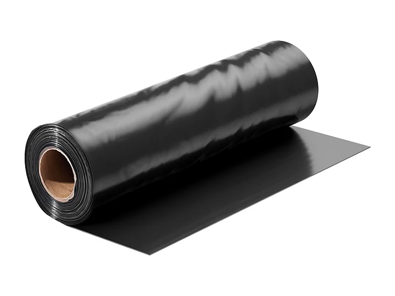 Bâche Plastique Robuste SucceBuy Rouleau de Film Plastique 0.35 mm, 305 x 3048 cm, Film Robuste, Côtés Noir et Blanc