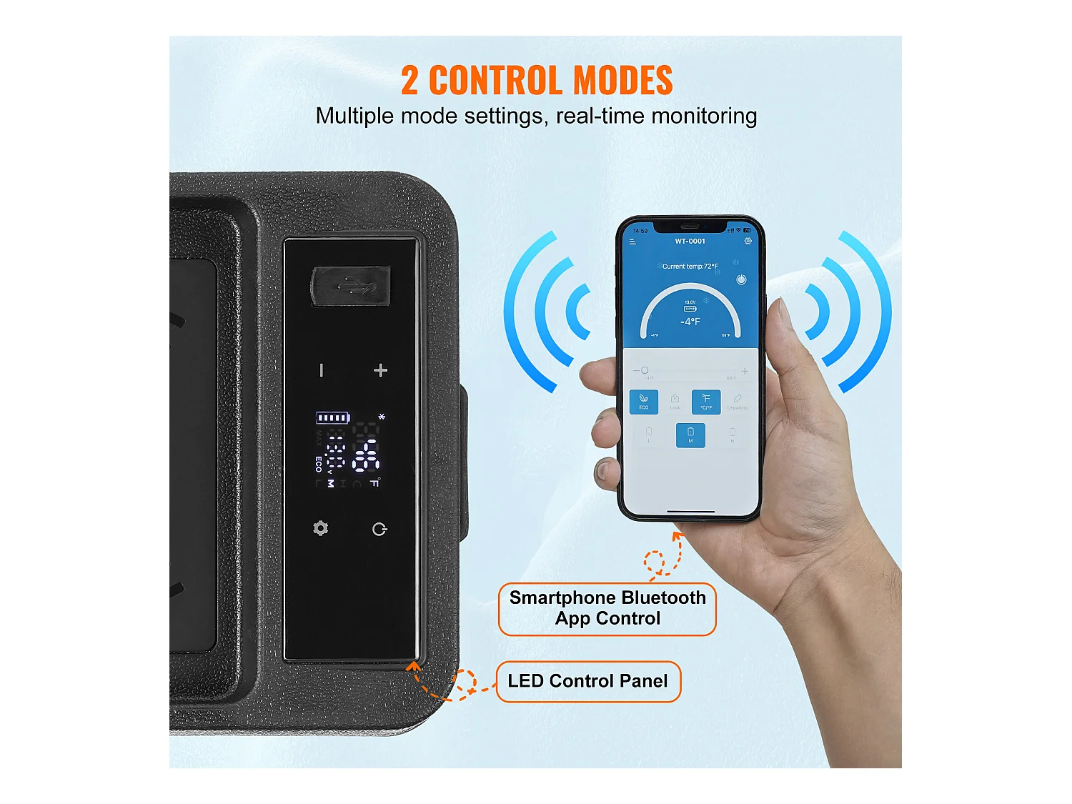 Réfrigérateur de Voiture Portable SucceBuy 8 L Zone Unique pour Voiture et Maison