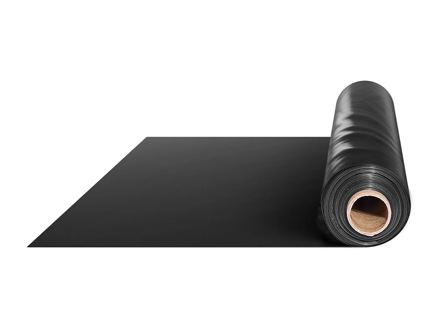 Zwaar Kunststof Zeildoek SucceBuy 0,25 mm Plastic Folie op Rol, 610 x 3048 cm, Zwaar Zwart Polyethyleen