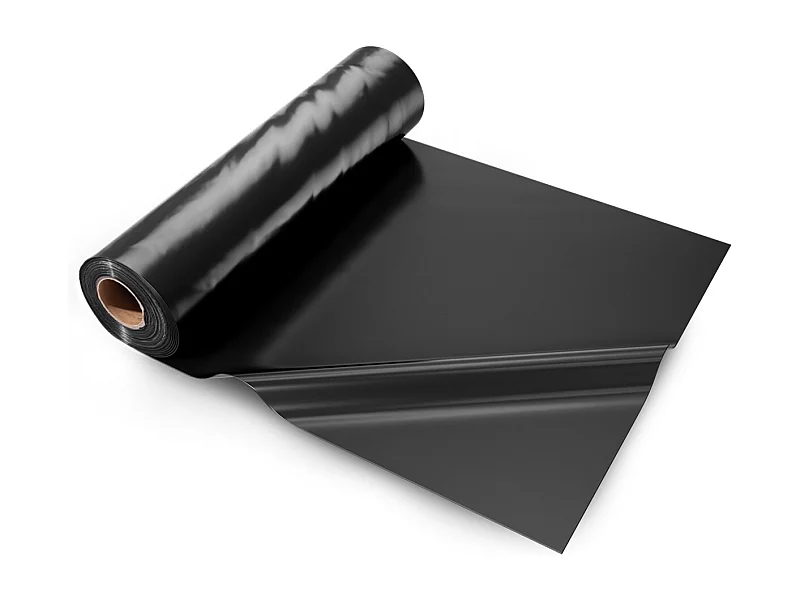 Bâche Plastique Robuste SucceBuy Rouleau de Feuille de Plastique 0.25 mm, 610 x 3048 cm, Polyéthylène Noir Très Résistant