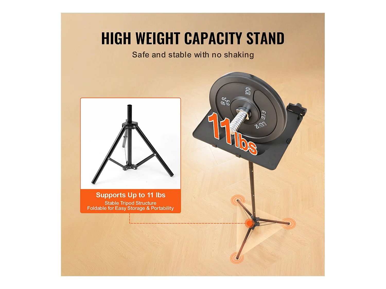 Supporto per Proiettore SucceBuy Supporto per Proiettore, Treppiede per Laptop, Altezza Regolabile da 685 a 1600 cm