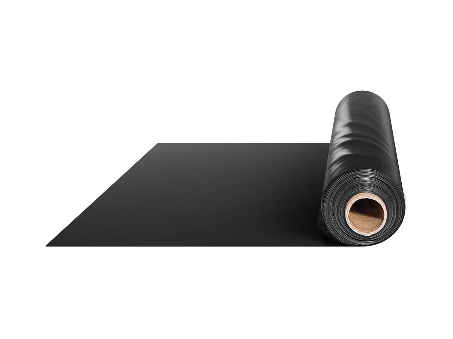 Bâche Plastique Robuste SucceBuy Rouleau de Feuille de Plastique 0.15 mm, 731.5 x 3048 cm en Polyéthylène Robuste Noir