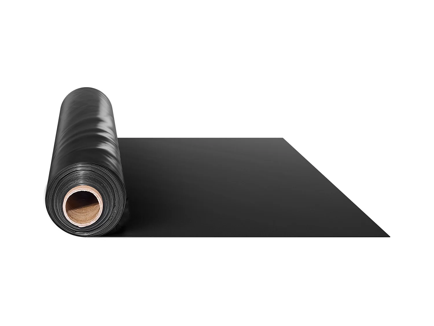 Bâche Plastique Robuste SucceBuy Rouleau de Feuille de Plastique 0.15 mm, 731.5 x 3048 cm en Polyéthylène Robuste Noir