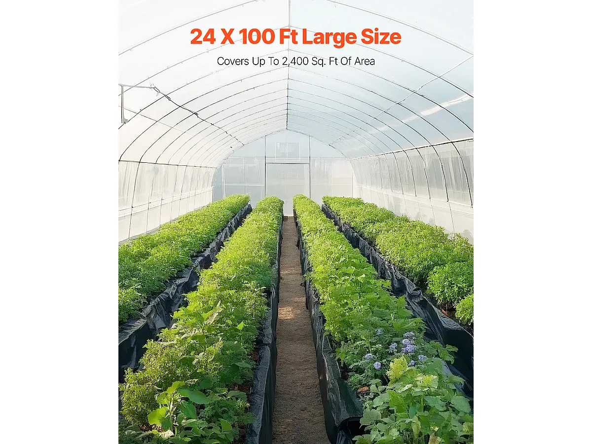 Zwaar Kunststof Zeildoek SucceBuy 0,15 mm Plastic Folie op Rol, 731,5 x 3048 cm, Zwaar Zwart Polyethyleen