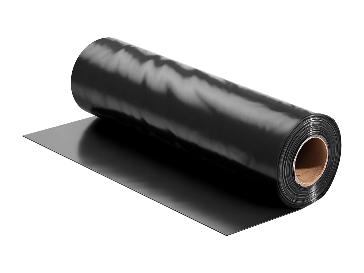 Lona de Plástico Resistente SucceBuy Rollo de Lámina de Plástico de 0,15 mm, 731,5 x 3048 cm, Polietileno Negro de Alta Resistencia