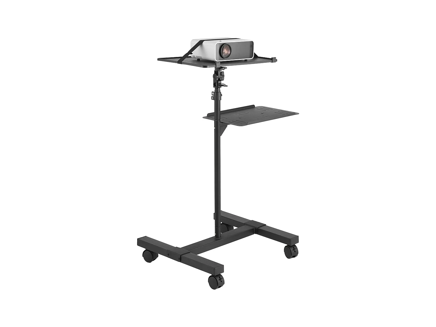 Support pour Vidéoprojecteur SucceBuy Support de Projecteur avec Roulettes, Support de Sol, Hauteur 58 à 145 cm