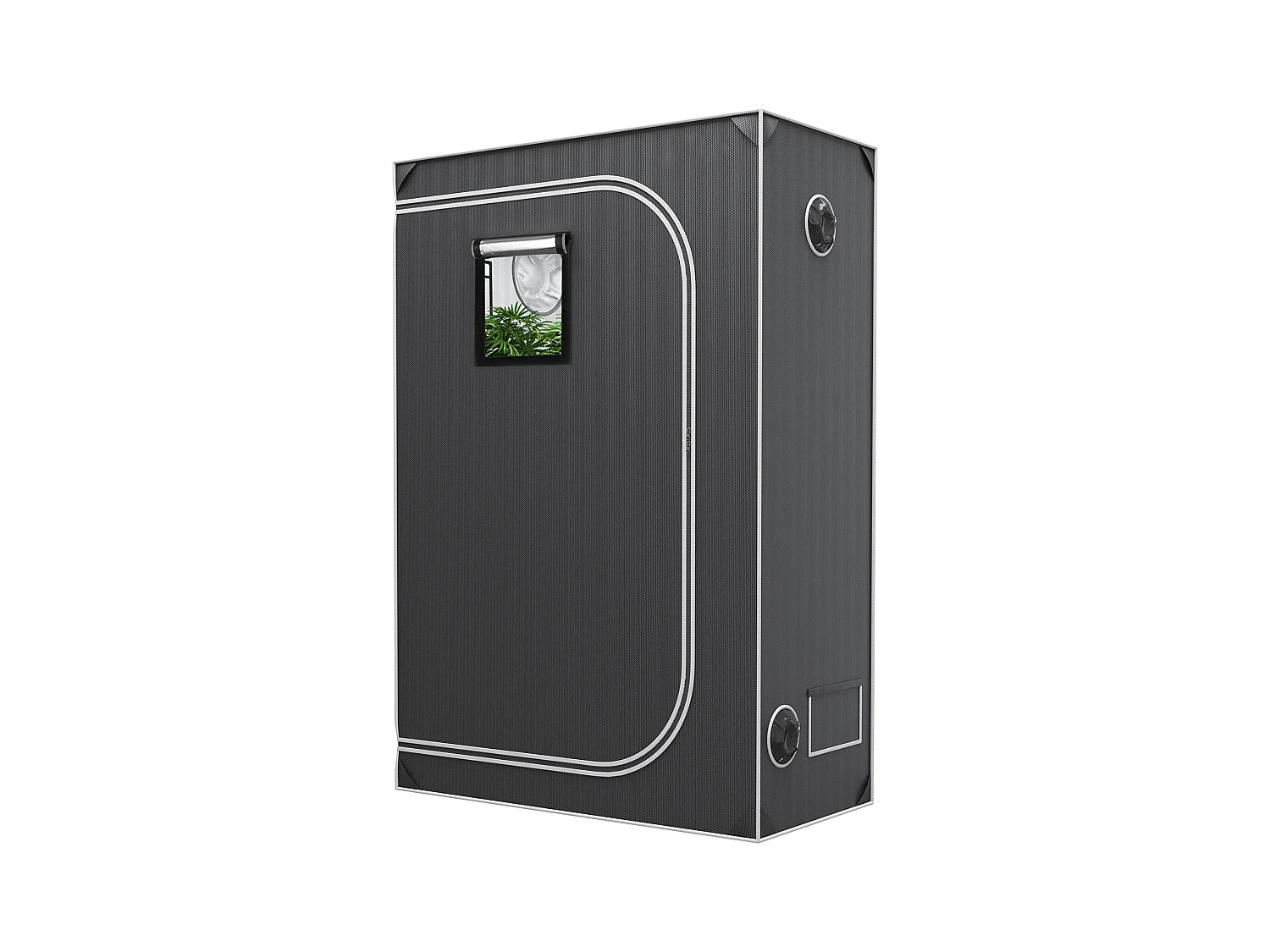 Tente de Culture SucceBuy Tente de Culture Intérieure Hydroponique Grow Tent 122 x 61 x 183 cm avec Fenêtre et Plateau