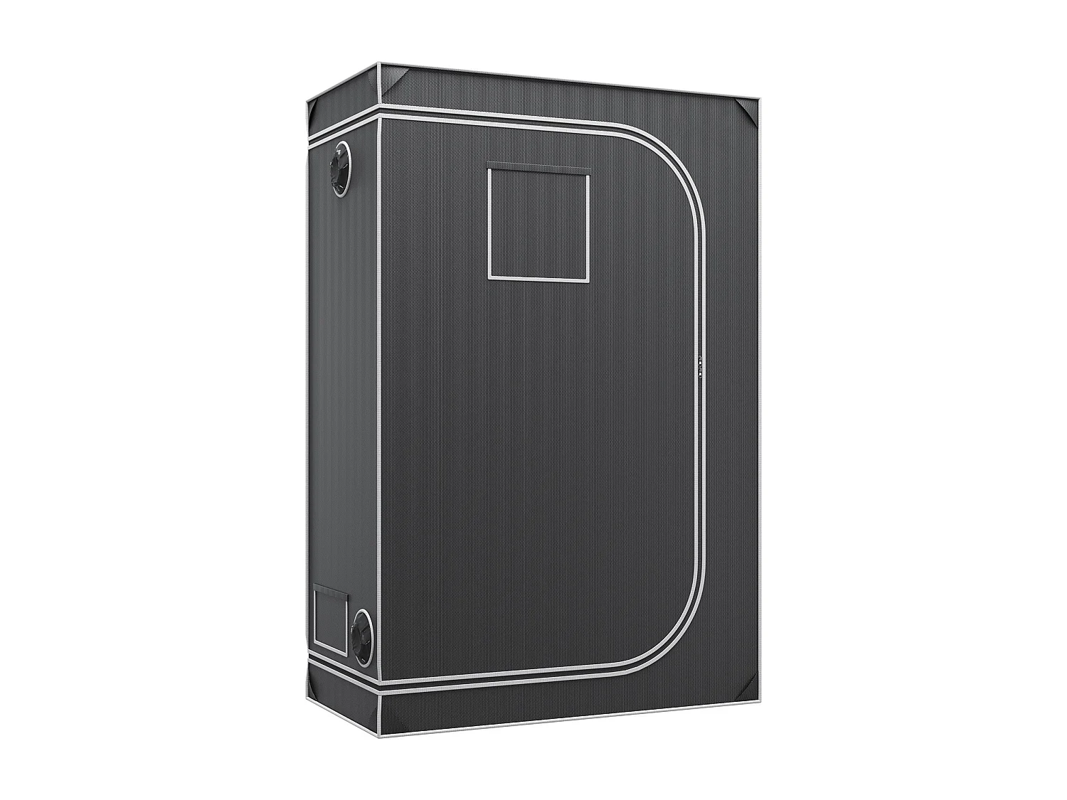 Tienda de Cultivo SucceBuy Armario de Cultivo de 122 x 61 x 183 cm con Ventana y Bandeja