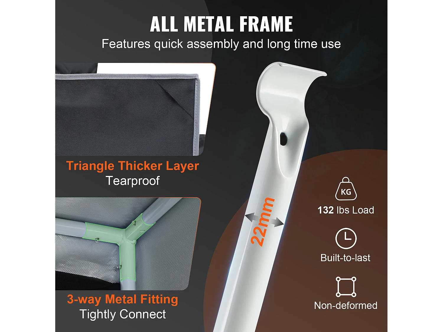 Tienda de Cultivo SucceBuy Armario de Cultivo de 122 x 61 x 183 cm con Ventana y Bandeja