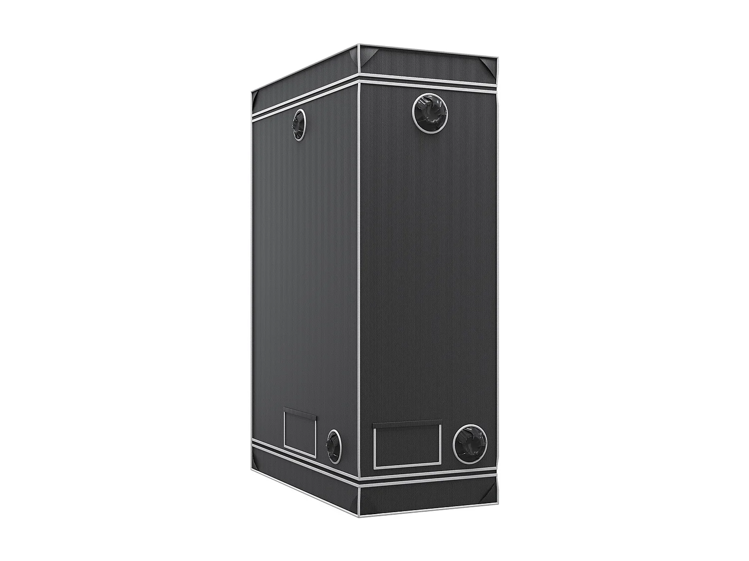 Tienda de Cultivo SucceBuy Armario de Cultivo de 122 x 61 x 183 cm con Ventana y Bandeja