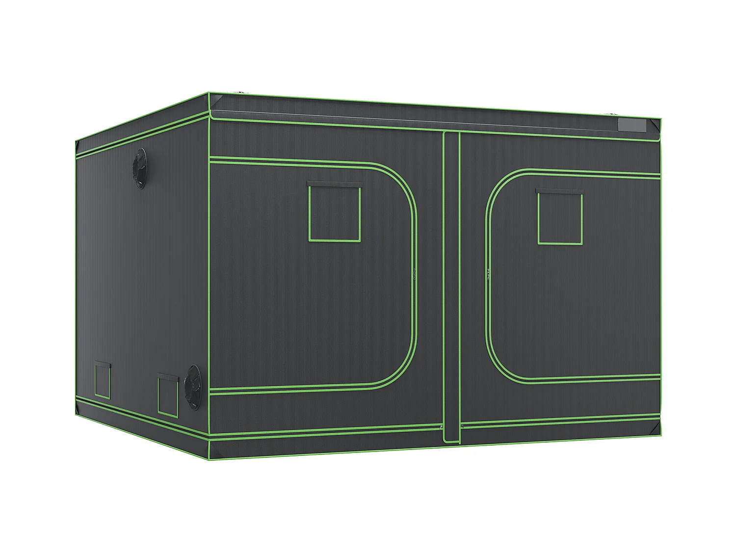 Tente de Culture SucceBuy Tente de Culture, 305 x 305 x 203 cm, Culture en Intérieur, Hydroponique, Fenêtre, Porte, Bac