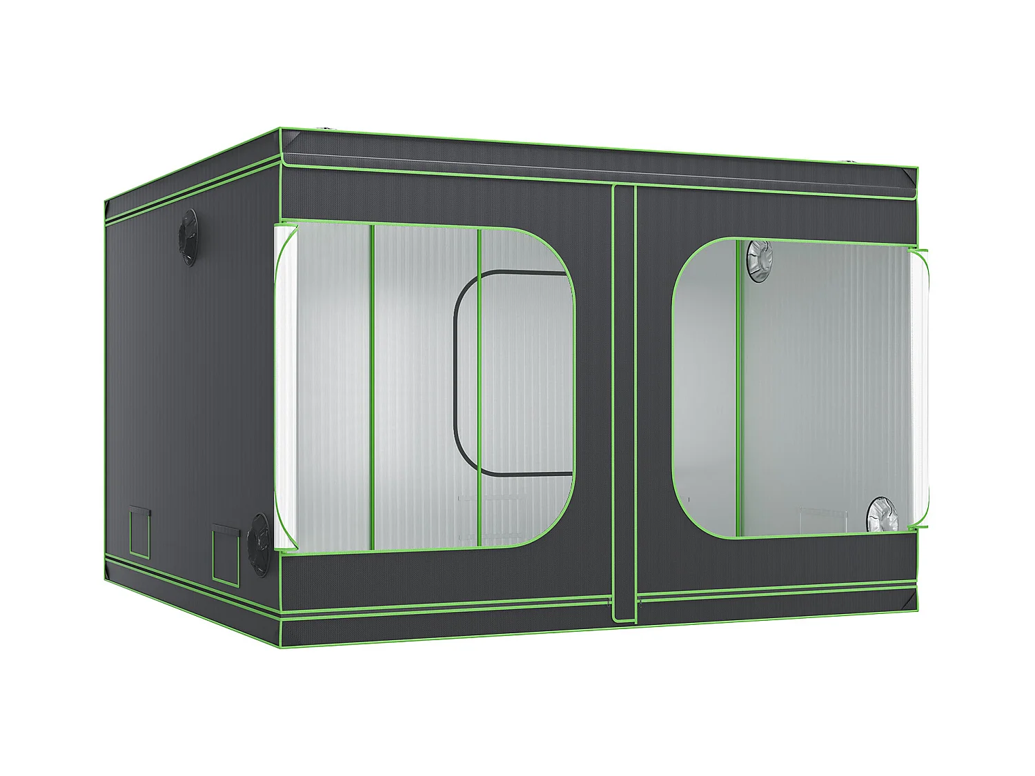 Tente de Culture SucceBuy Tente de Culture, 305 x 305 x 203 cm, Culture en Intérieur, Hydroponique, Fenêtre, Porte, Bac