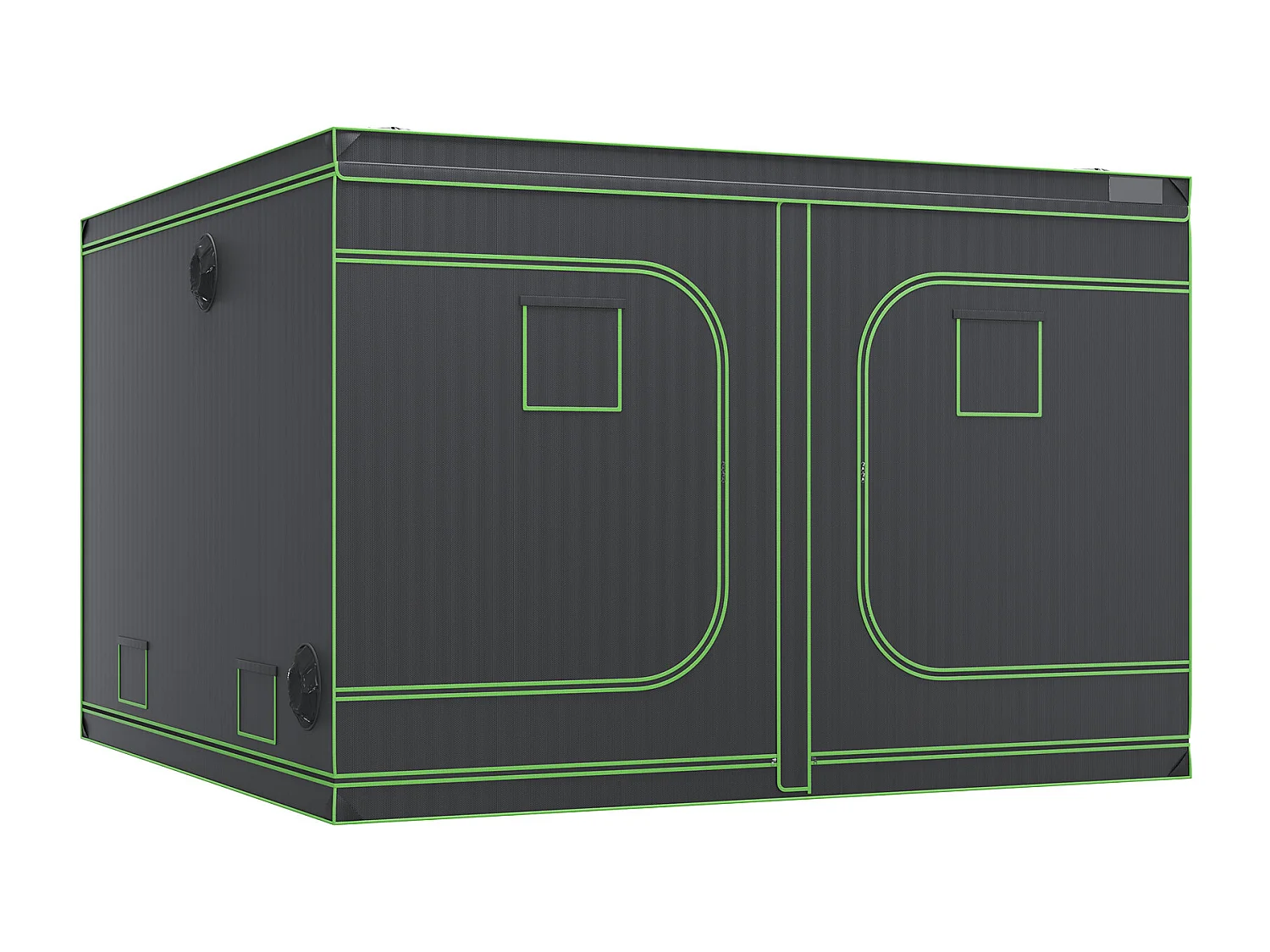 Tente de Culture SucceBuy Tente de Culture, 305 x 305 x 203 cm, Culture en Intérieur, Hydroponique, Fenêtre, Porte, Bac