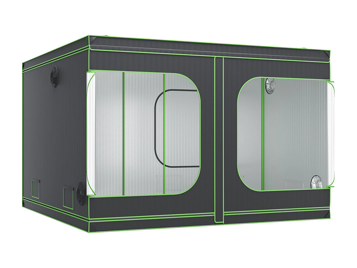 Tente de Culture SucceBuy Tente de Culture, 305 x 305 x 203 cm, Culture en Intérieur, Hydroponique, Fenêtre, Porte, Bac