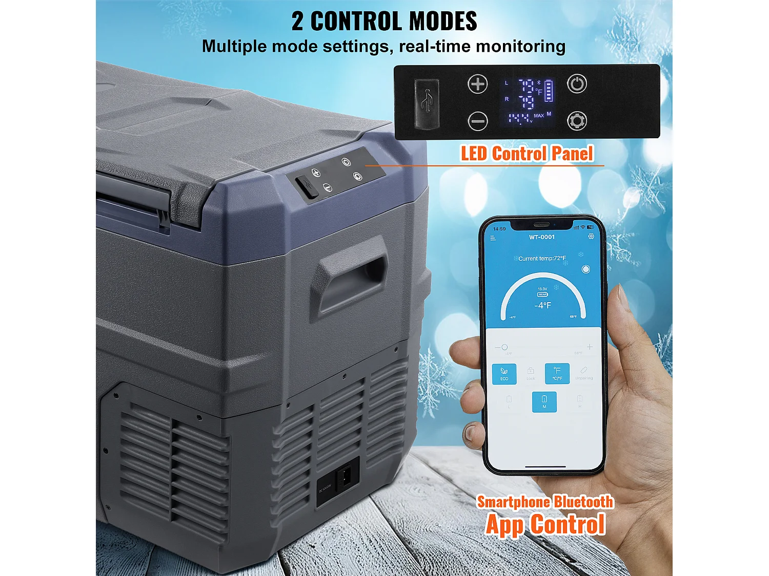 Przenośna Lodówka Samochodowa SucceBuy 32 L Podwójna Strefa do Samochodu i Domu