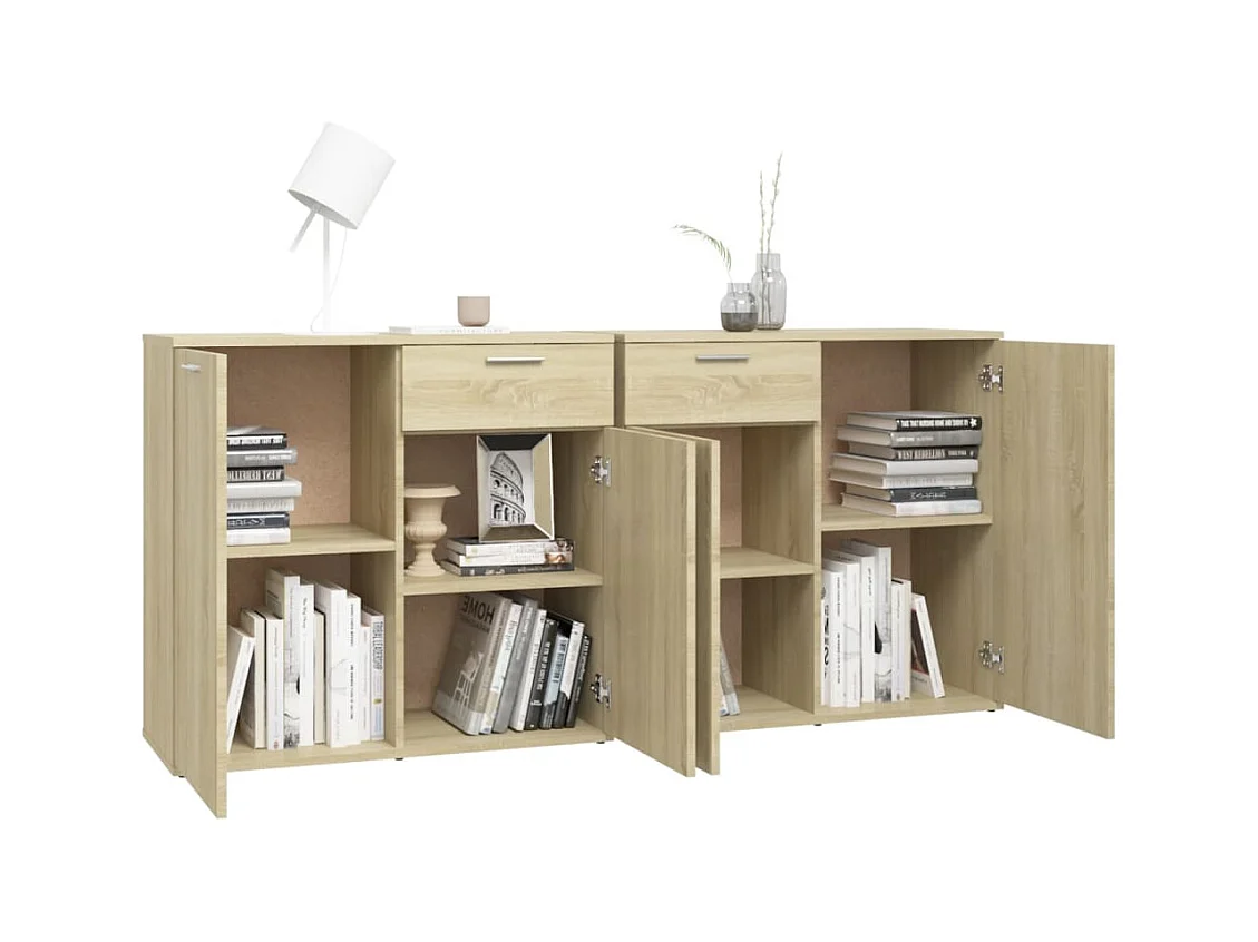 Credenza in rovere Sonoma 160x36x75 cm in legno ingegnerizzato