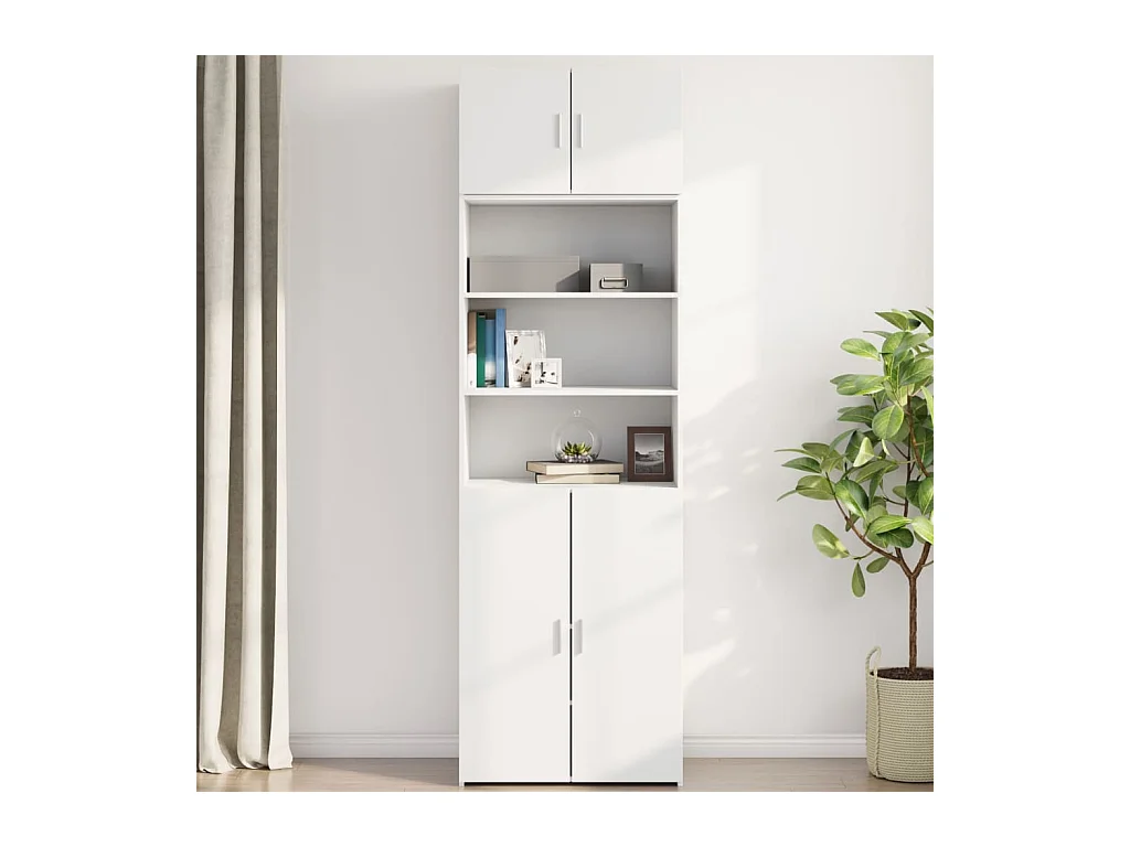 Armoire murale blanc 70x42,5x40 cm bois d'ingénierie