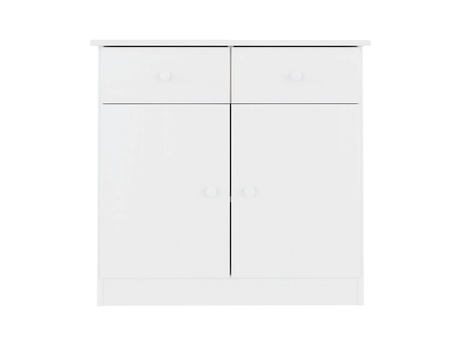 Buffet ALTA blanc 77x35x73 cm bois massif de pin