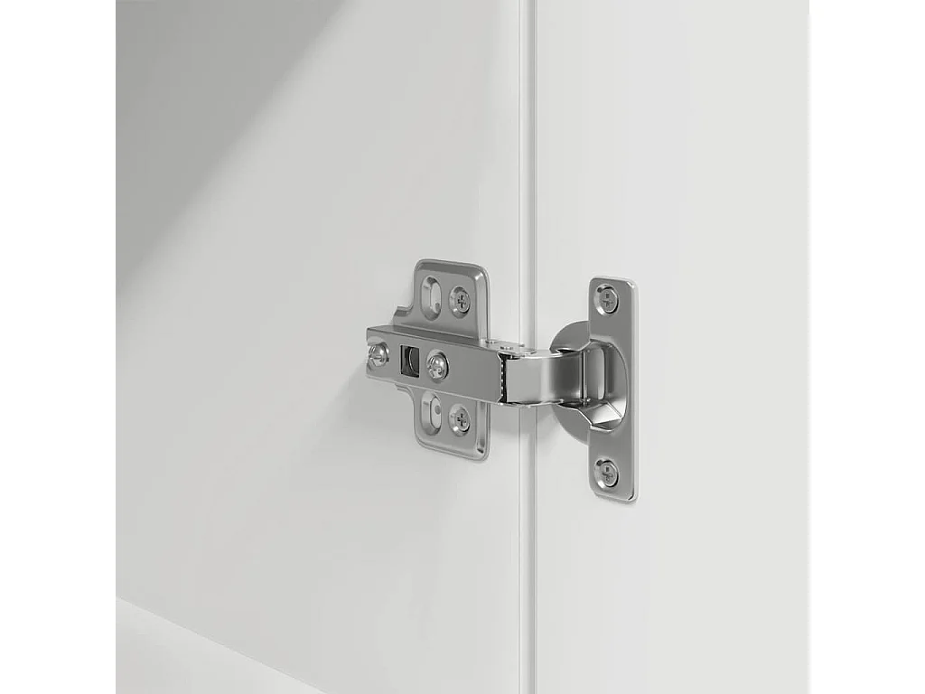 Buffet haut blanc 70x35x180 cm bois d'ingénierie