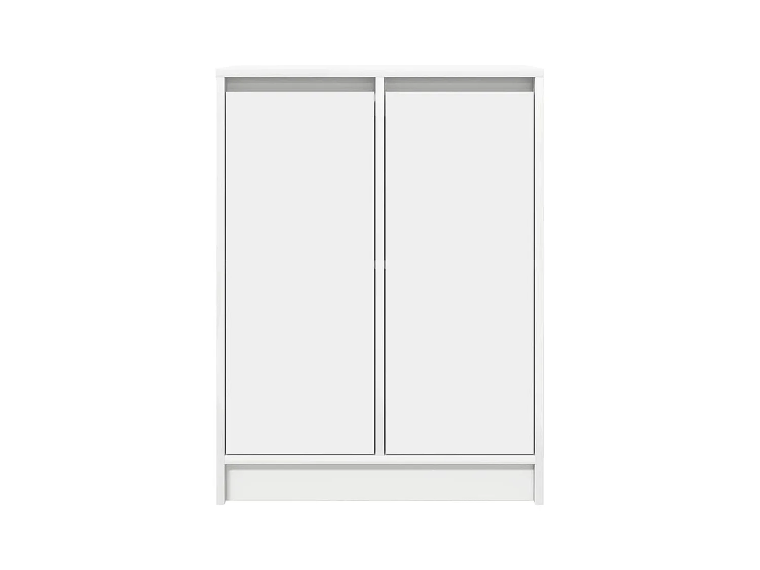 Buffet blanc 57x34x76 cm bois d'ingénierie