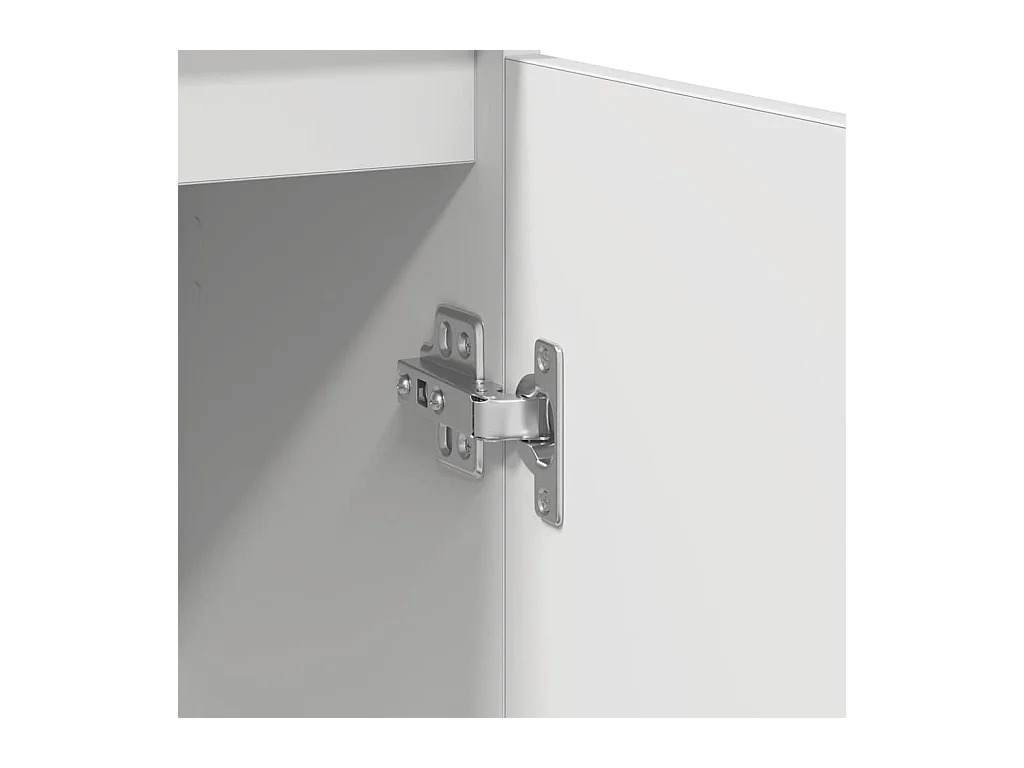 Buffet blanc 57x34x76 cm bois d'ingénierie