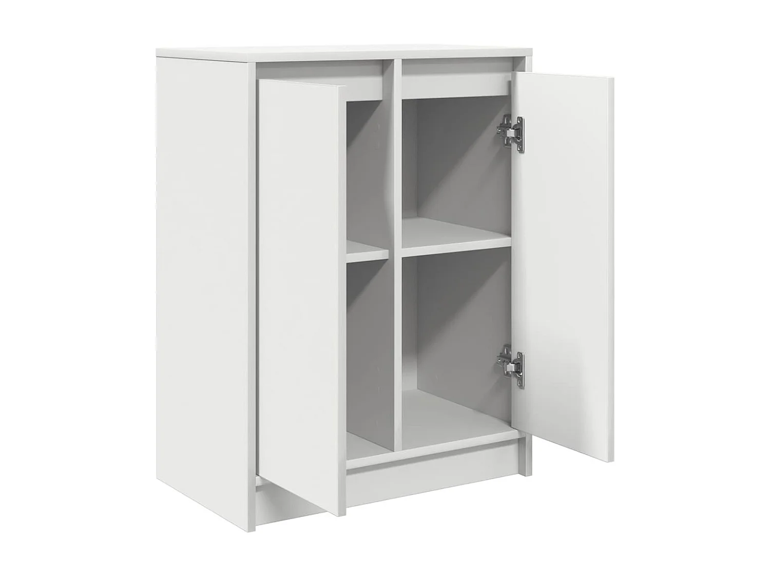 Buffet blanc 57x34x76 cm bois d'ingénierie