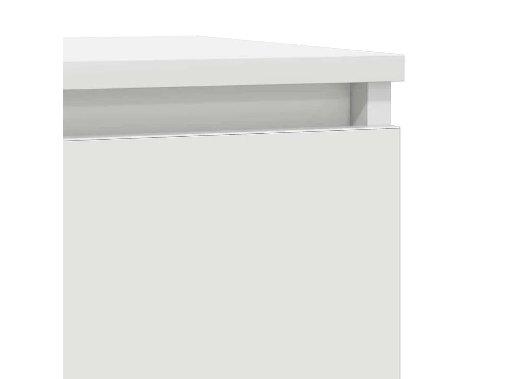 Buffet blanc 57x34x76 cm bois d'ingénierie