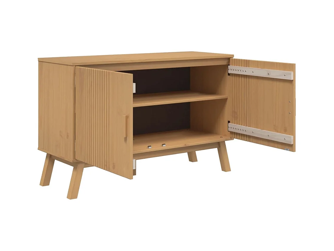 Buffet OLDEN marron 114x43x73,5 cm bois massif de pin