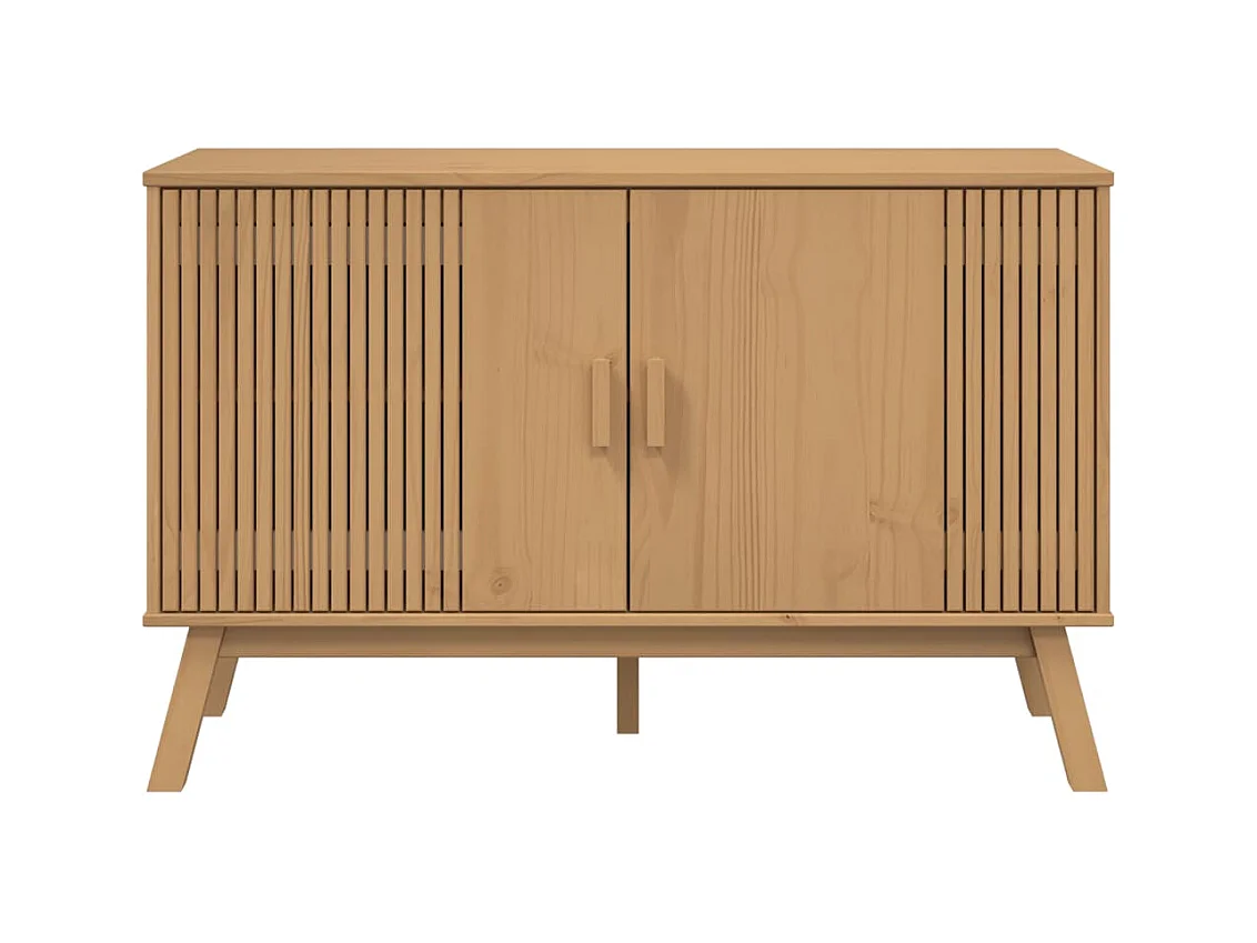 Buffet OLDEN marron 114x43x73,5 cm bois massif de pin